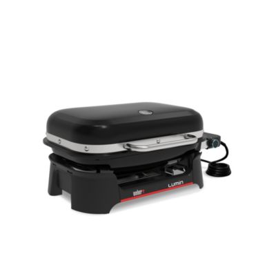 Barbecue électrique amovible Weber lumin avec plancha intégrée 8 personnes