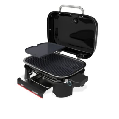 Barbecue électrique amovible Weber lumin avec plancha intégrée 8 personnes
