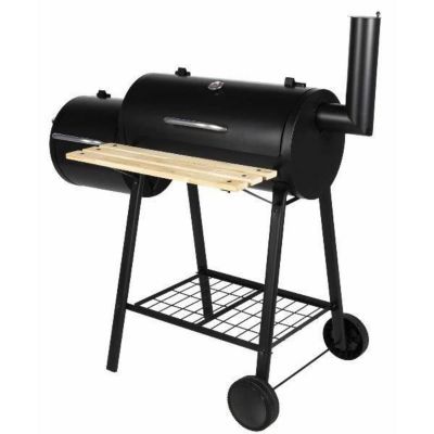 Barbecue fumoir SOMAGIC - Charbon de bois - 2 grilles de cuisson - Thermomètre