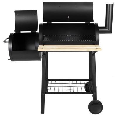 Barbecue fumoir SOMAGIC - Charbon de bois - 2 grilles de cuisson - Thermomètre