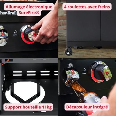 Barbecue à gaz Char-Broil Professional CORE B 3 avec TRU-Infrared