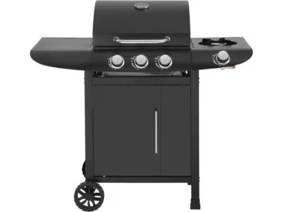 Barbecue gaz "Feria 4"  4 brûleurs dont 1 latéral  11.5 kw  Noir