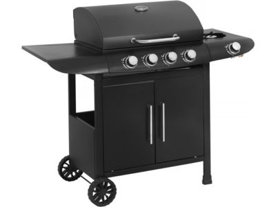 Barbecue gaz "Feria 5"  5 brûleurs dont 1 latéral  14,5 kw  Noir