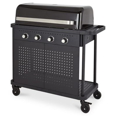 Barbecue à gaz GoodHome Rockwell 400 noir Castorama