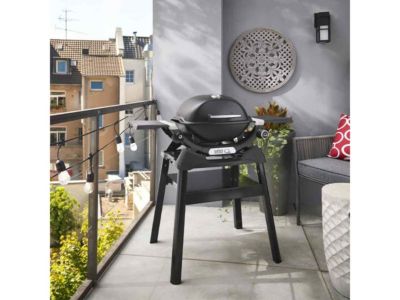 Barbecue à gaz Q 1200N noir avec pied + Housse + Spatule - Weber