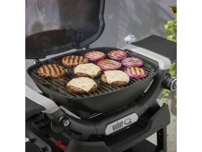 Barbecue à gaz Q 1200N noir avec pied + Housse + Spatule - Weber