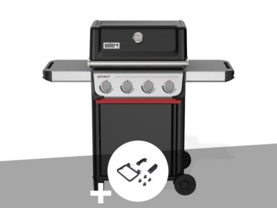 Barbecue à gaz Spirit E-410 + Set d'accessoires clipsables Weber Works - Weber