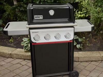 Barbecue à gaz Spirit E-410 + Set d'accessoires clipsables Weber Works - Weber