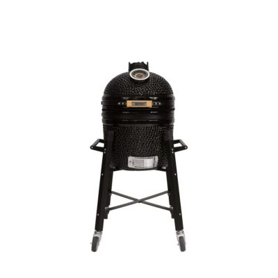 Barbecue kamado avec chariot Patton Premium 15" - Grille D 34 cm - Noir