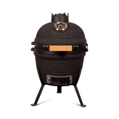 Barbecue kamado à poser Patton Classic 13" - Grille D 26 cm - Noir mat