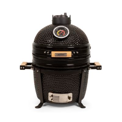 Barbecue kamado à poser Patton Premium 15" - Grille D 34 cm - Noir