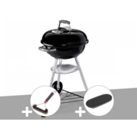 Barbecue Weber Compact Kettle 47 cm + Brosse + Plancha