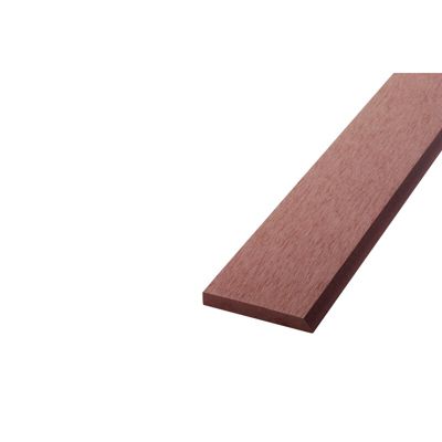 Bardage ajouré bois composite Brun rouge, ep.1cm, l.7.5 cm, L.270 cm