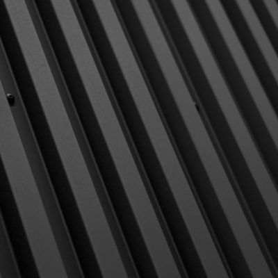 Bardage Le Profileur Français 40x40 acier noir mat L.230 x l.71 cm