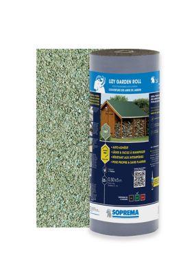Bardeau rouleau bitume adhésif Lizy Garden vert H.0,5 X L.5m Soprema