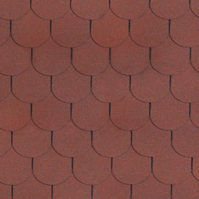 Bardeaux bitumineux Beaver, couleur rouge - bitume toiture 3m2 - Timbela B-RED