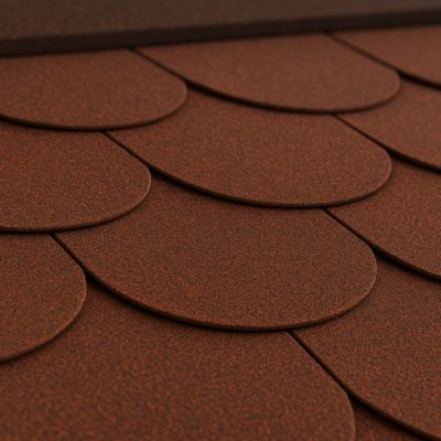 Bardeaux Bitumineux Hexagonal Rock H-Red Rouge - Toiture 3m² Résistante Et Esthétique