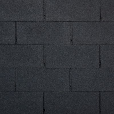 Bardeaux bitumineux TRIO , couleur noir - bitume toiture 3m2 - Timbela T-BLACK
