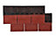 Bardeaux rectangulaire IKO rouge 77,7 x 33,6 cm