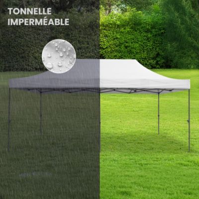 Barnum Pliant 3x6m imperméable 320g/m2 Blanc