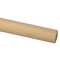 Barre à rideaux bois Endy brut Ø20 mm x L. 120 cm