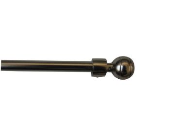 BARRE A RIDEAUX EXTENSIBLE 40-70CM BOULE CHROME MAT INVENTIV
