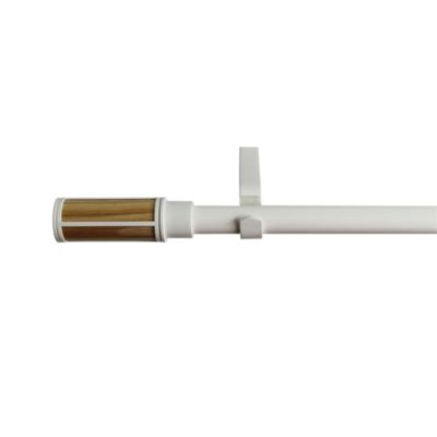 Barre à rideaux GoodHome Asian Stick métal mat blanc Ø16/19mm x L.120/ ...