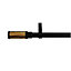 Barre à rideaux GoodHome Asian Stick métal mat noir Ø16/19mm x L.120/210 cm