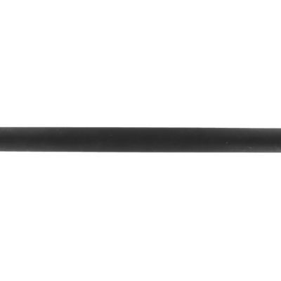 Barre à rideaux métal Colours Quadra noir mat Ø28 mm x L.200 cm