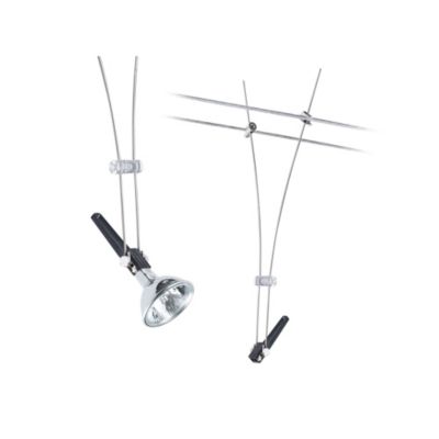 Barre courte chromée de 30 cm pour éclairage moderne