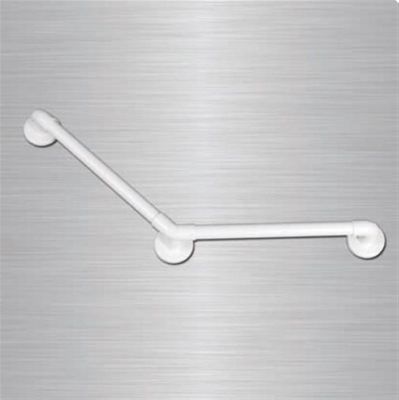 Barre d'appui blanche haute résistance lisse coudée 135 degrés Série 11900 - Barre de maintien - 300 x 300 mm - Blanc