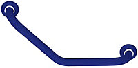 Barre d'appui coudée en aluminium bleu epoxy Godonnier 50,8 cm 135'