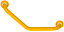 Barre d'appui coudée en aluminium jaune epoxy Godonnier 50,8 cm 135'