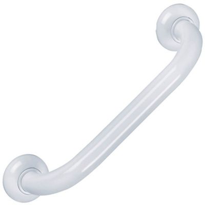 Barre d'appui droite en aluminium blanc Godonnier 60 cm