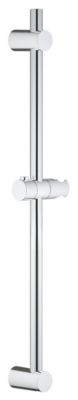 Barre de douche avec support douchette réglable 62 cm chrome Grohe Vitalio