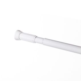 Barre de douche droite coloris blanc Cooke & Lewis Nira 110/200 cm