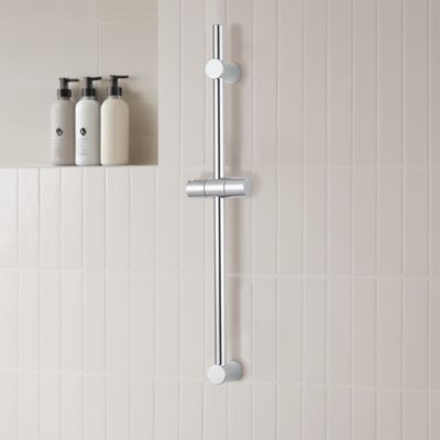 Barre de douche réglable chrome GoodHome Cavally