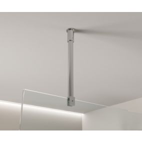 Barre de fix. plafond pour douche à l'italienne, couleur à choix