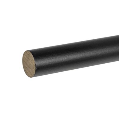 Barre de penderie Ø 2,8 cm x L. 100 cm Cime bois noir