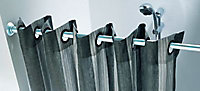 Barre de rideau de douche 75/135 cm, chromé, Form Krom