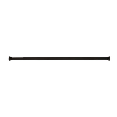 Barre de rideau de douche extensible 125/220 cm sans perçage, noir mat, Spirella Kreta