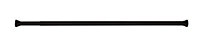 Barre de rideau de douche extensible 75/125 cm sans perçage, noir mat, Spirella Kreta