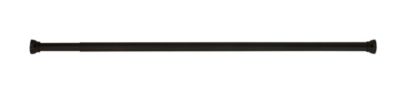 Barre de rideau de douche extensible 75/125 cm sans perçage, noir mat, Spirella Kreta