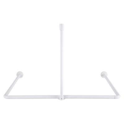 Barre de rideau de douche modulaire, blanc, Cooke & Lewis Nira
