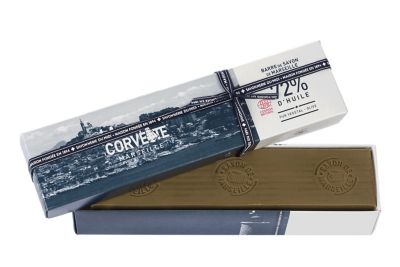 barre de savon de marseille la corvette savonnerie du midi olive 900g castorama