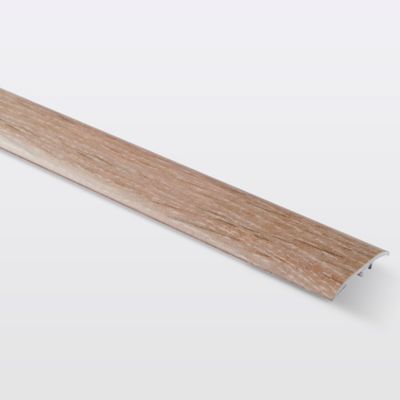 Barre de seuil en aluminium auto-adhésif, effet bois brut GoodHome, décor 280, L.930 x l.37 mm