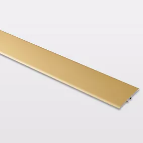 Barre de seuil extra-plate en aluminium décor doré mat GoodHome 37 x 930 mm