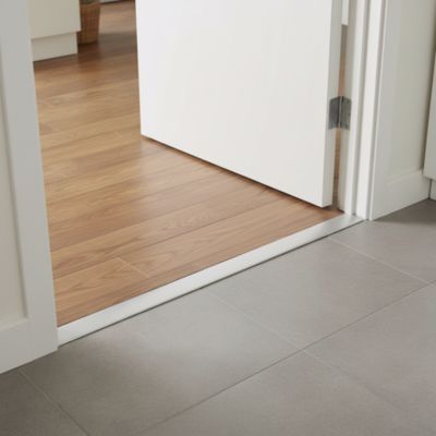 Barre de seuil extra-plate en aluminium décor métal mat GoodHome 35 x 930 mm
