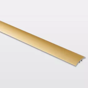 Barre de seuil incurvée en aluminium décor doré mat GoodHome 30 x 1 800 mm