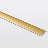 Barre de seuil incurvée en aluminium décor doré mat GoodHome 30 x 930 mm